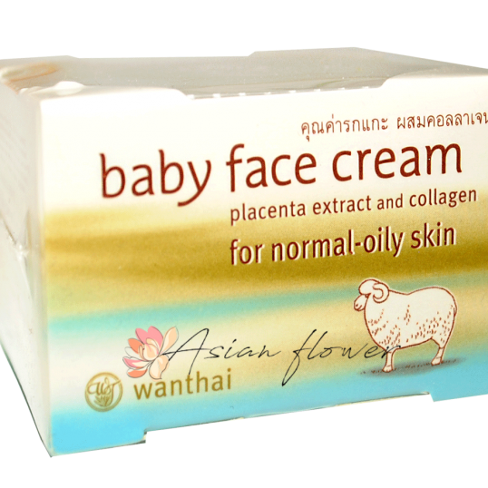 Крем с плацентой  Baby face cream для нормальной и жирной кожи