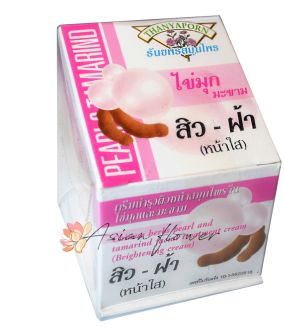 Крем для лица с экстрактами жемчужной пудры и тамаринда Pearl and Tamarind facial cream