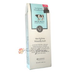 Молочный гель-скатка для лица и тела  Scentio Milk Plus Scrub 