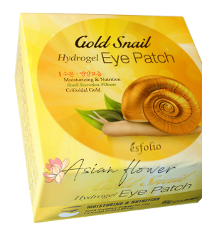 Гидрогелевые патчи с золотом и улиточной слизью ESFOLIO Gold Snail Hydrogel eye