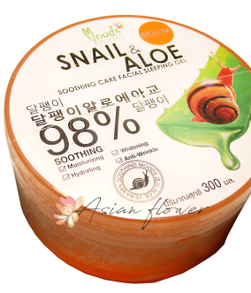 Крем-гель для лица Т. L Bai  с улиточным муцином и алое вера Moods 98% Snail 