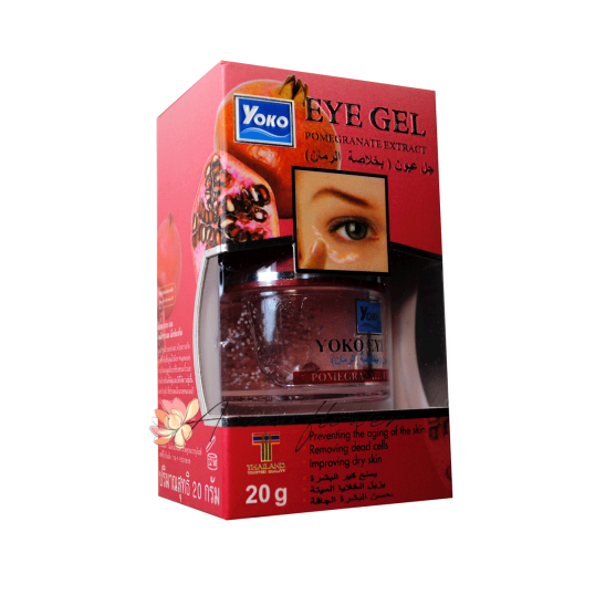 Антивозрастной гель для кожи вокруг глаз с гранатом  Yoko Eye Gel