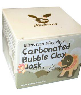 Очищающая кислородная маска Elizavecca Carbonate Bubble Clay Mask