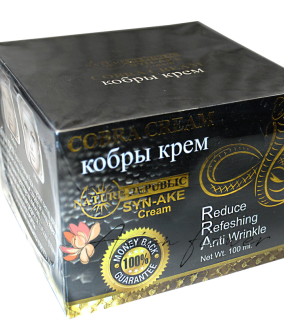 Антивіковий крем для обличчя з ефектом ботоксу на основі отрути змії