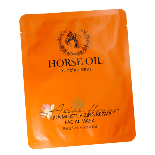 Тканевая маска для лица с лошадиным жиром Horse