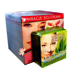 Крем для лица с Алоэ, Кокосовым маслом и с высоким содержанием коллагена Miracle Bio-Сream Aloe
