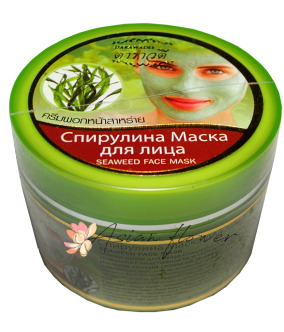 Маска-крем с экстрактом морских водорослей,  спирулиной и коллагеном Seaweed Face Mask 