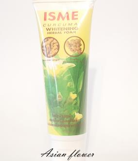Пінка для обличчя з куркумой Isme Curcuma Whitening Herbal Foam 