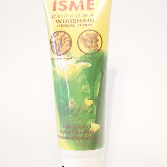 Пінка для обличчя з куркумой Isme Curcuma Whitening Herbal Foam 