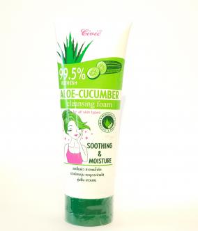 Пінка для обличчя Civic Aloe-Cucumber Cleansing Foam 